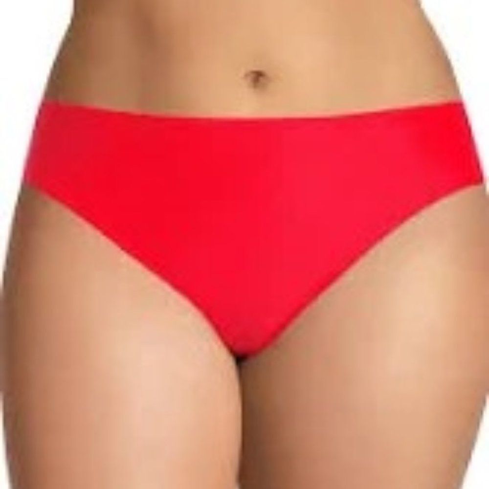 NWT Nicole Miller Red Bikini Bottoms Size 2X‎